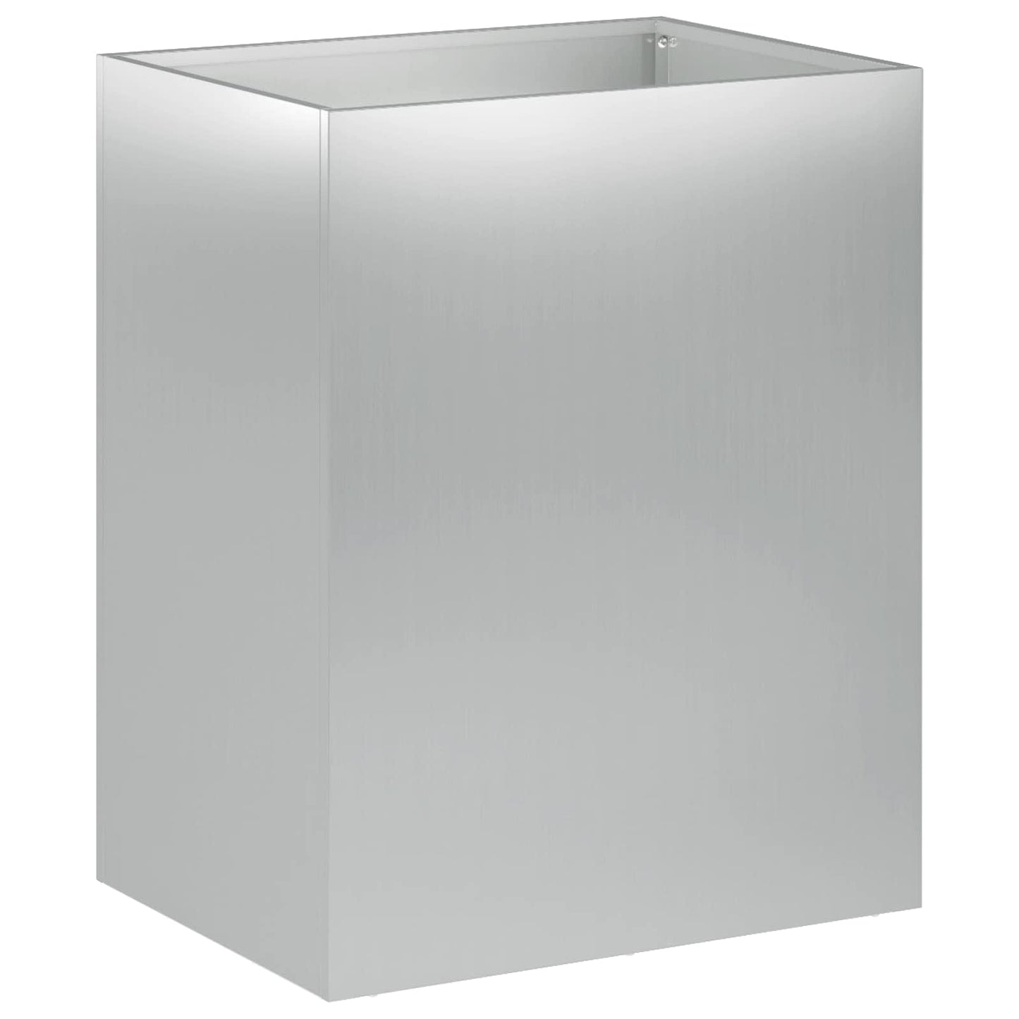 Garden Planter 2 pcs Silver 40 x 30 x 50 cm Galvanised Steel