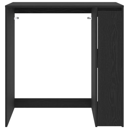 Wash Machine Cabinet Black Oak 87 x 60 x 89 cm Engineered wood