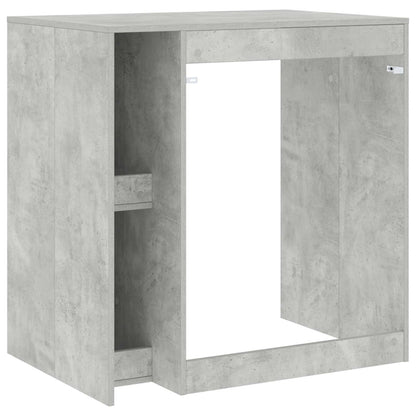 Wash Machine Cabinet Concrete 87 x 60 x 89 cm Engineered wood