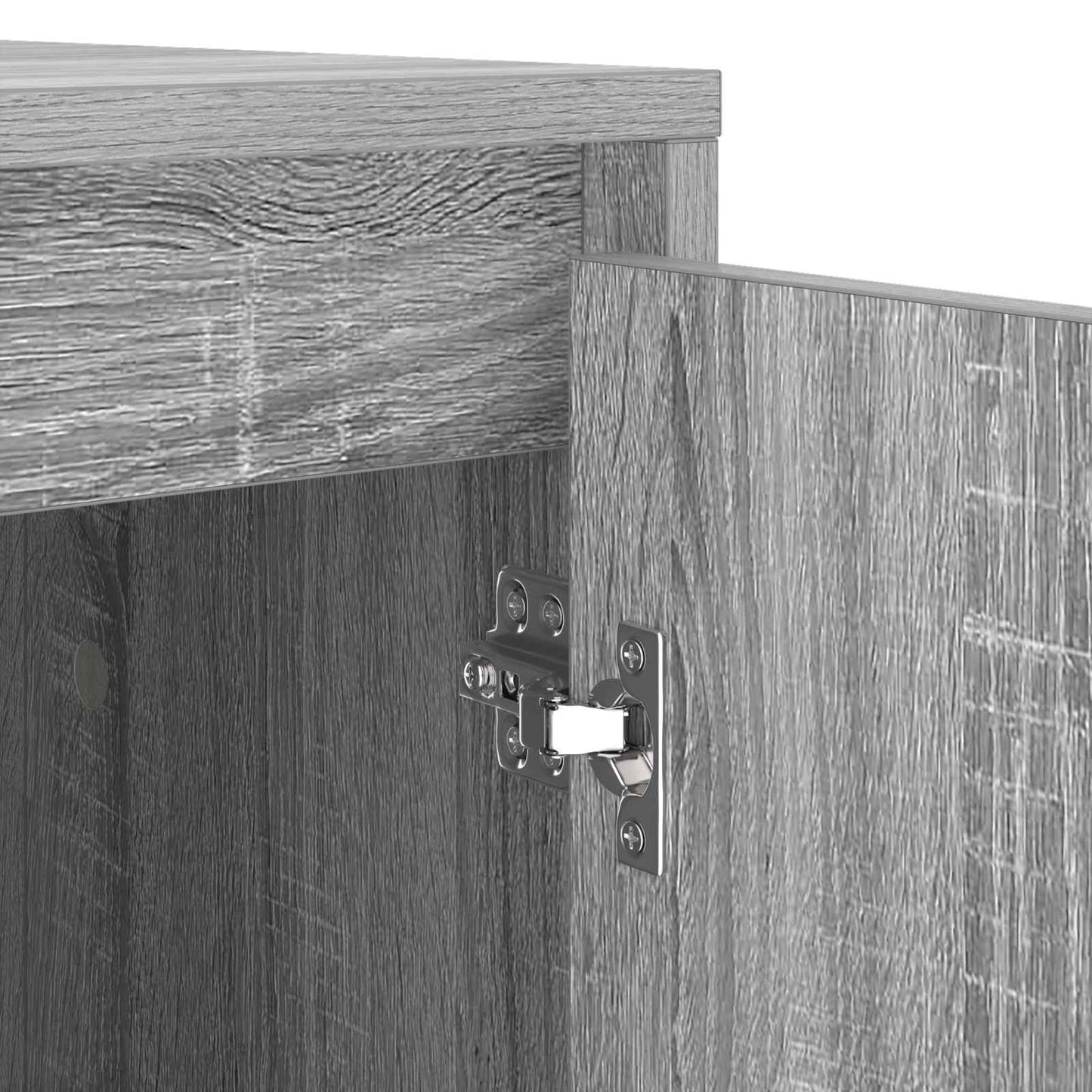 Wash Machine Cabinet with Storage Grey Sonoma 87 x 60 x 89 cm