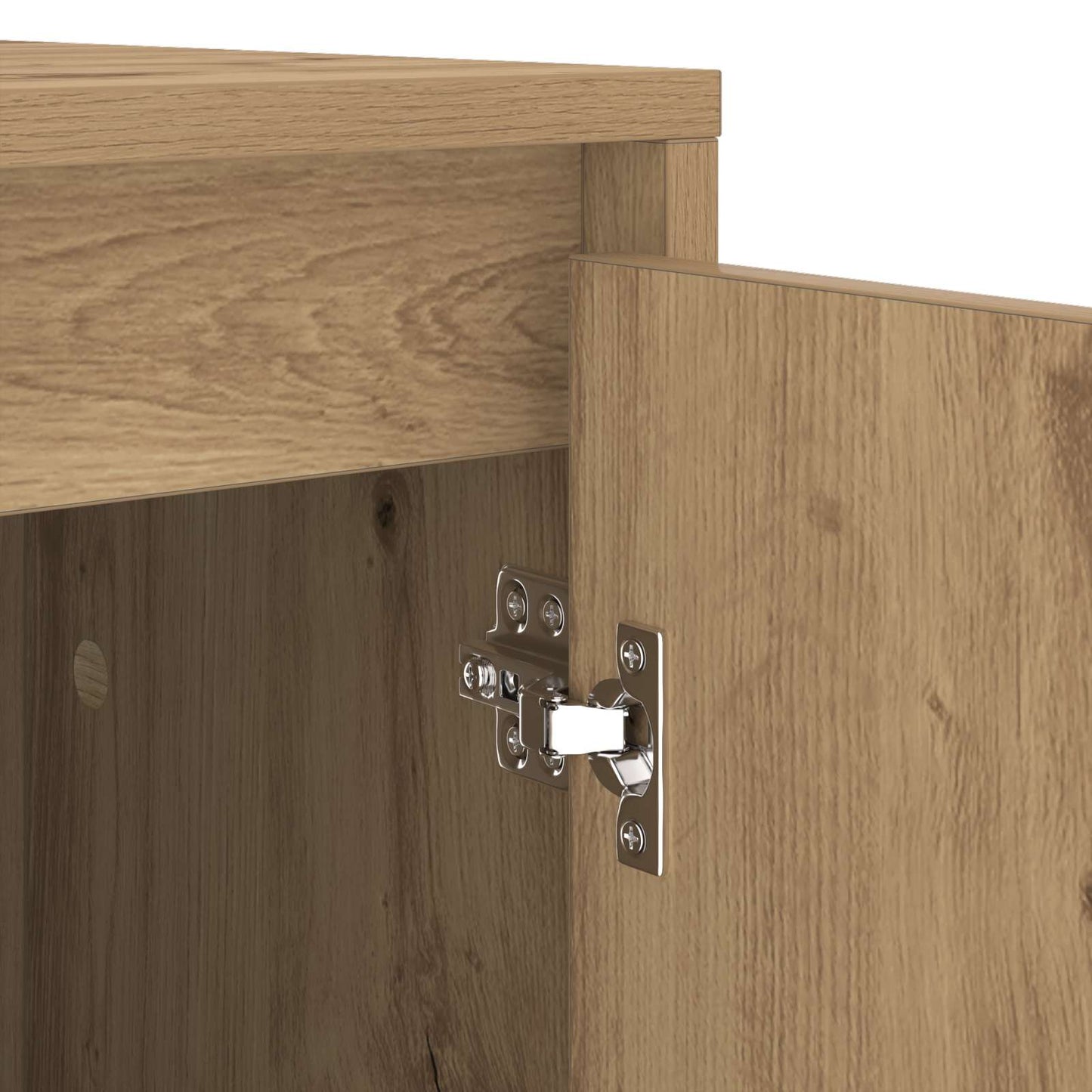Wash Machine Cabinet with Storage Artisan Oak 87 x 60 x 89 cm
