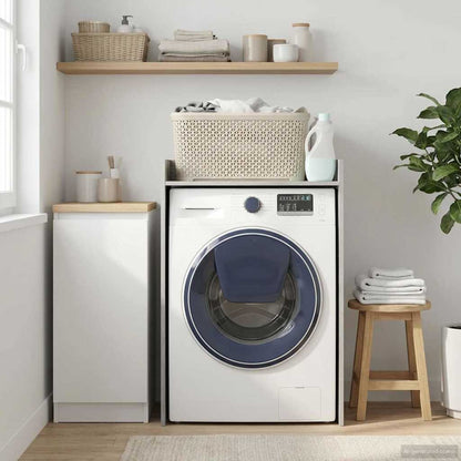 Wash Machine Cabinet with Storage Grey Sonoma 67.5 x 48 x 97 cm