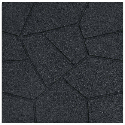 Stepping Stone 6 pcs Black 15.94 x 15.94 x 0.79 in Rubber
