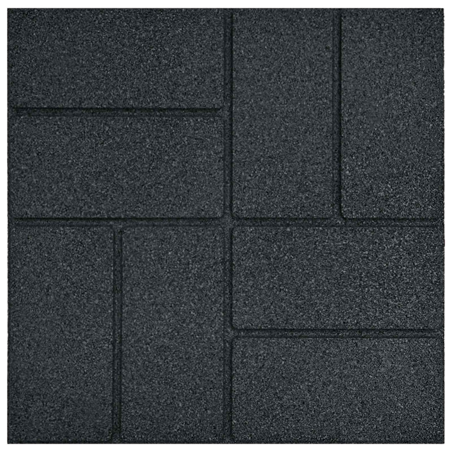 Stepping Stone 6 pcs Black 15.94 x 15.94 x 0.79 in Rubber