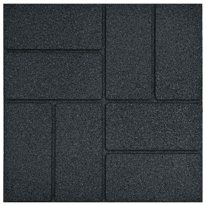 Stepping Stone 6 pcs Black 15.94 x 15.94 x 0.79 in Rubber
