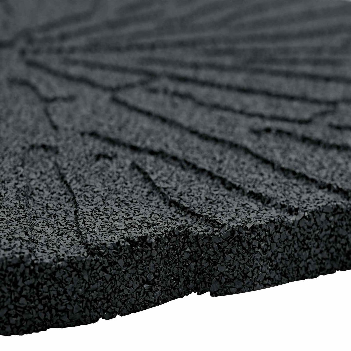 Stepping Stone 6 pcs Black Ø 17.72 x 0.71 in Rubber