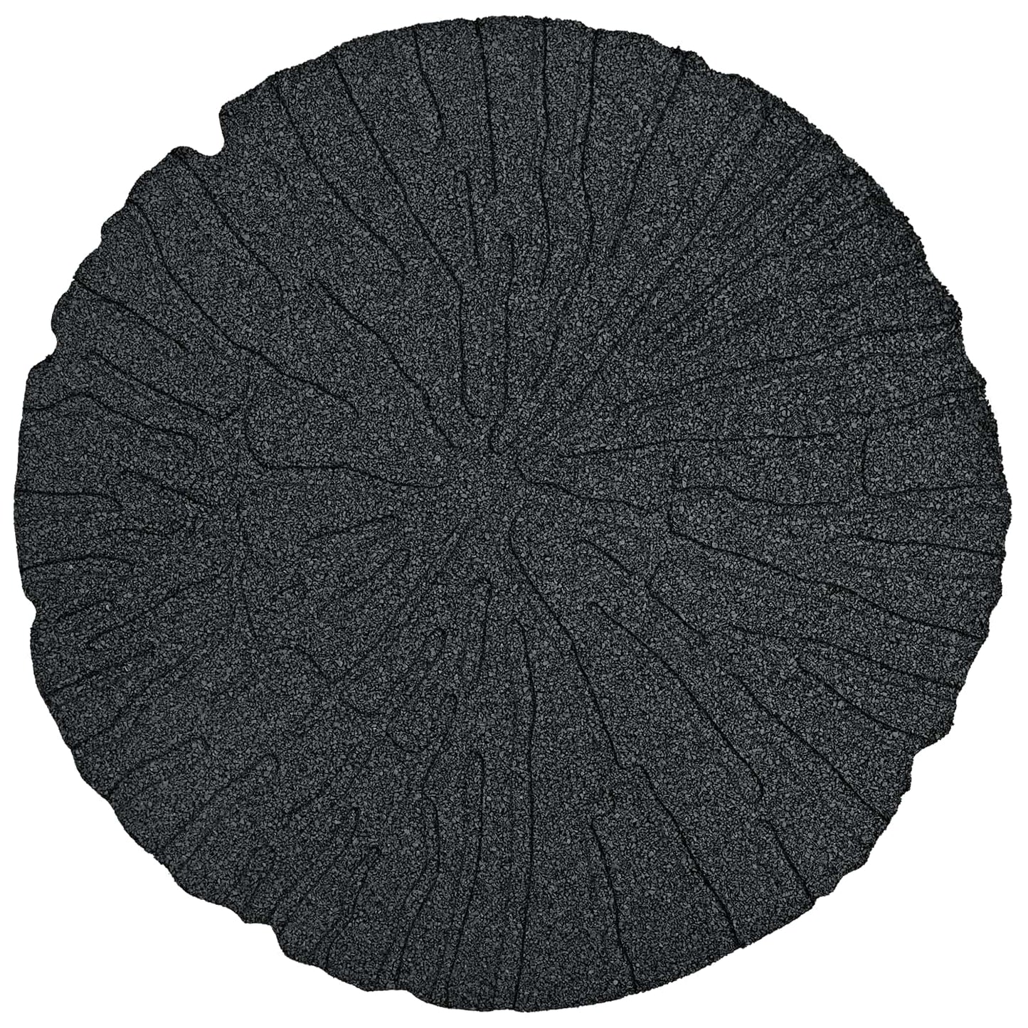 Stepping Stone 6 pcs Black Ø 17.72 x 0.71 in Rubber