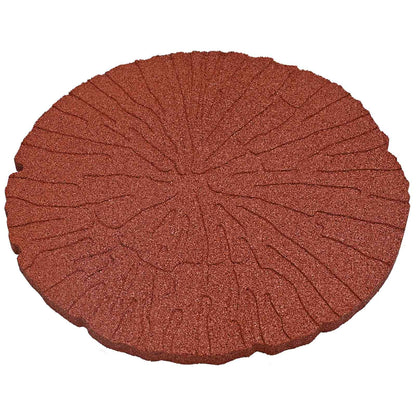 Stepping Stone 6 pcs Red Ø 17.72 x 0.71 in Rubber