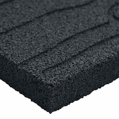 Stepping Stone 6 pcs Black 23.82 x 9.84 x 0.79 in Rubber