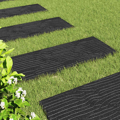 Stepping Stone 6 pcs Black 23.82 x 9.84 x 0.79 in Rubber