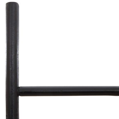 Blanket Ladder Black 50 x 190 cm Bamboo