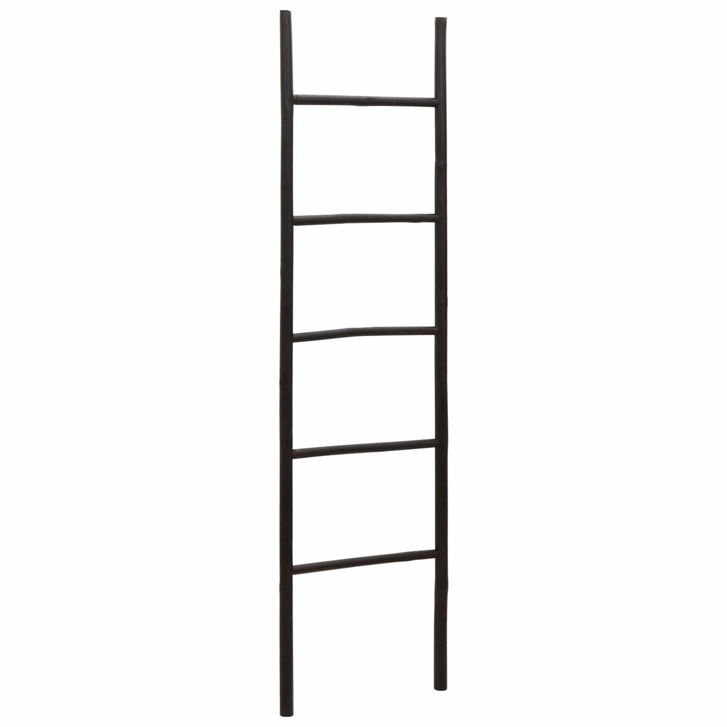 Blanket Ladder Black 50 x 190 cm Bamboo