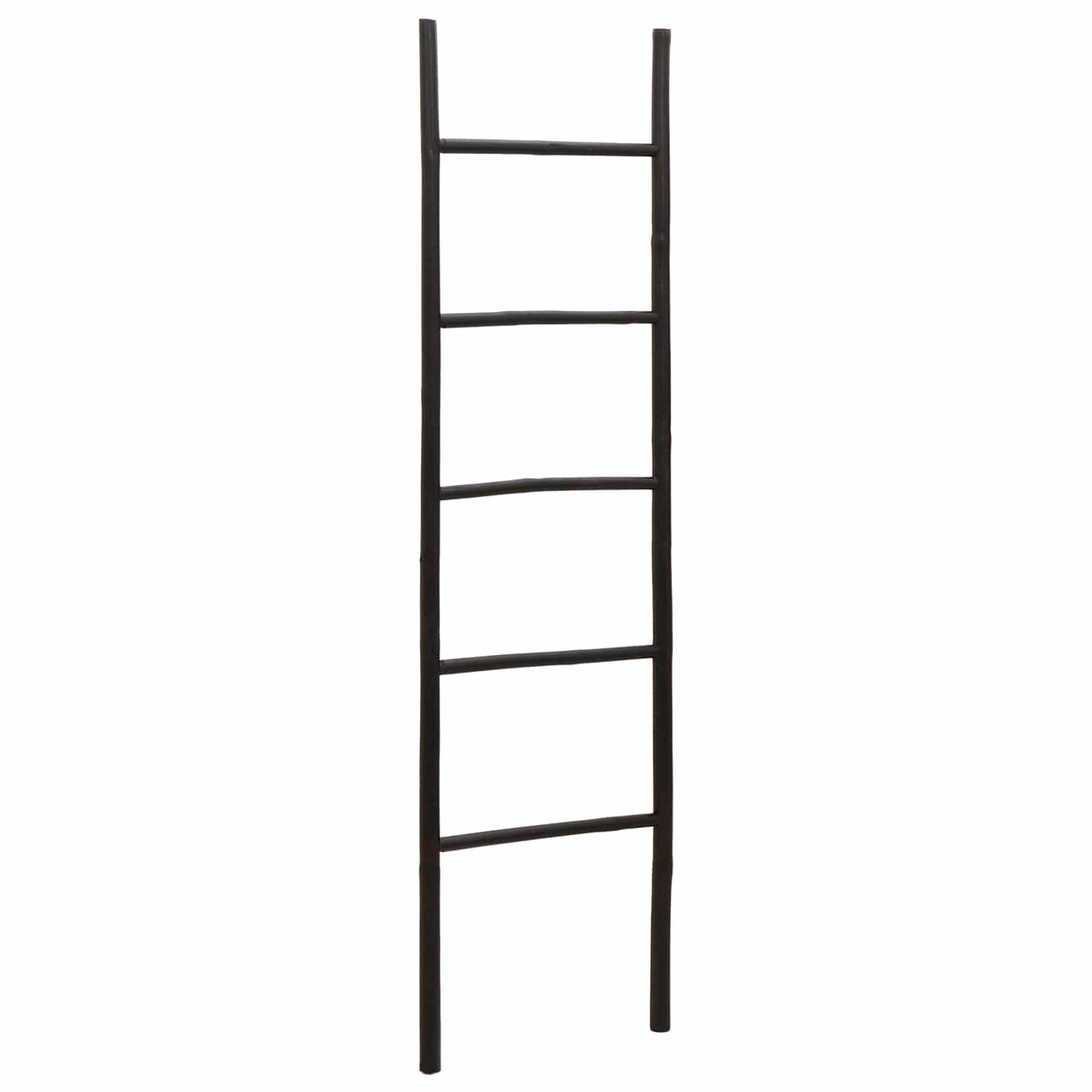 Blanket Ladder Black 40 x 150 cm Bamboo
