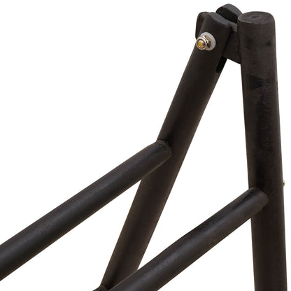 Double-Sided Blanket Ladder Black 90 x 50 x 100 cm Bamboo