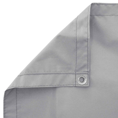 Balcony Screen Light Grey 75 x 200 cm PU coated oxford alu