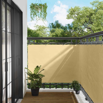 Balcony Screen Sand 110 x 600 cm Oxford Fabric
