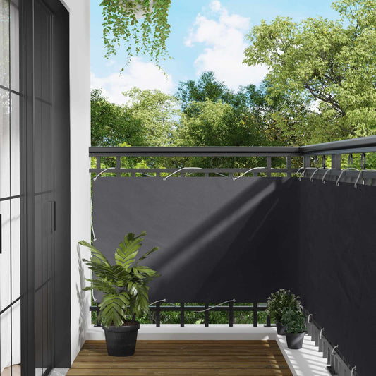 Balcony Screen 90 x 200 cm PU coated oxford alu Rectangular