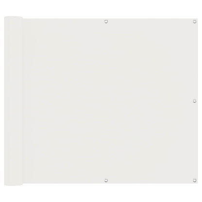 Balcony Screen White 100 x 300 cm Oxford Fabric