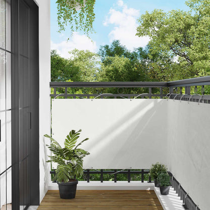 Balcony Screen White 100 x 500 cm Oxford Fabric