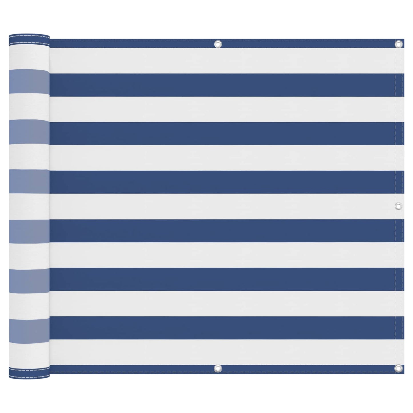 Balcony Screen Blue and White 90 x 200 cm PU coated oxford alu
