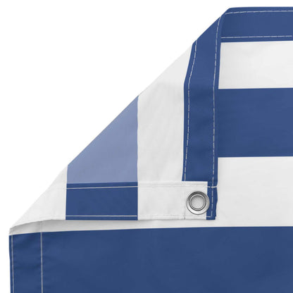 Balcony Screen Blue and White 100 x 600 cm Oxford Fabric