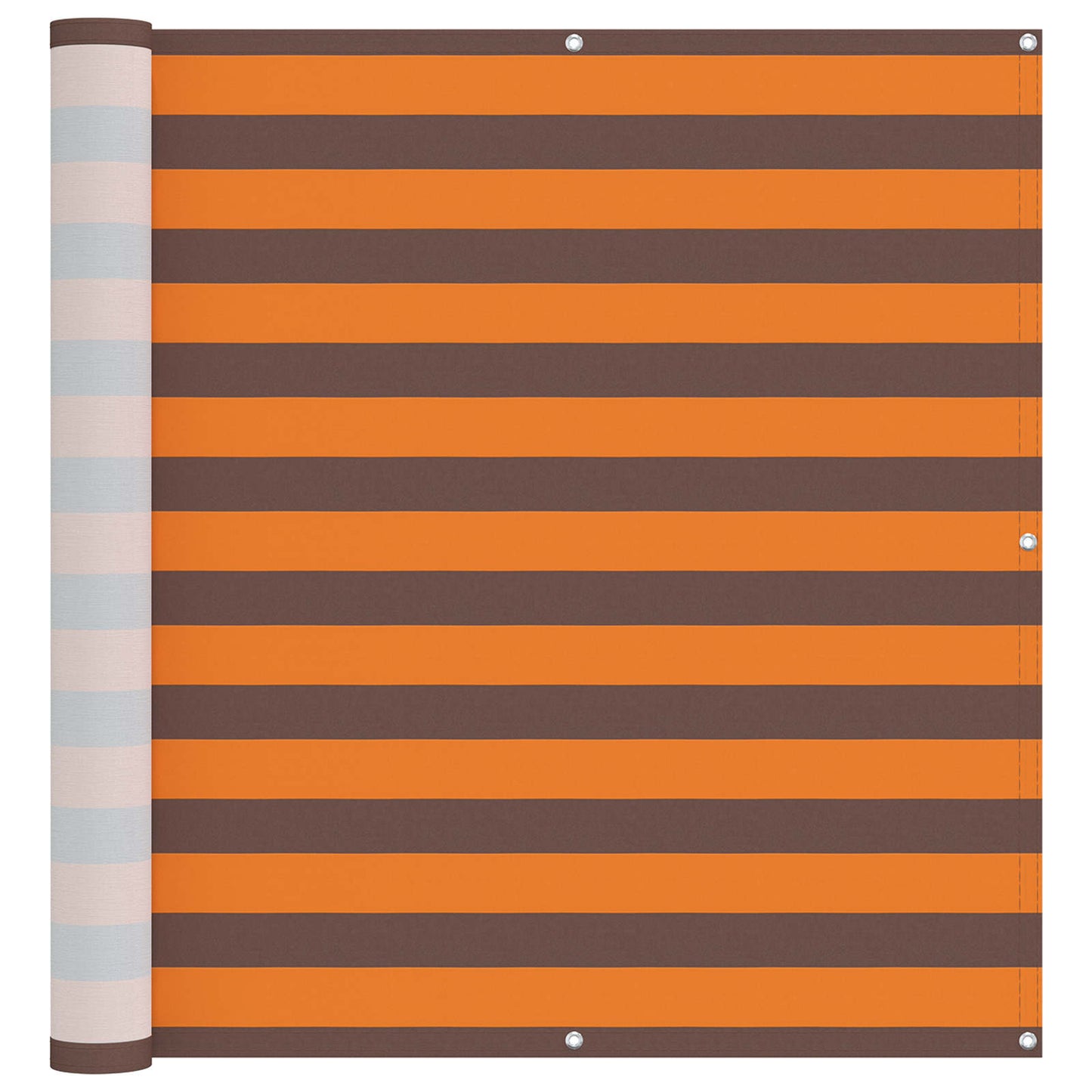 Balcony Screen Orange and Brown 110 x 800 cm Oxford Fabric