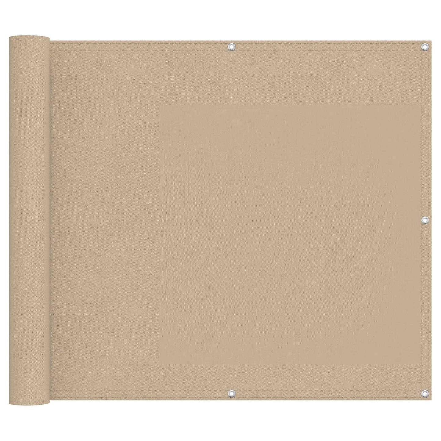 Balcony Screen Beige 100 x 300 cm Oxford Fabric