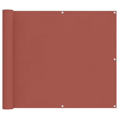 Balcony Screen Terracotta 100 x 400 cm Oxford Fabric