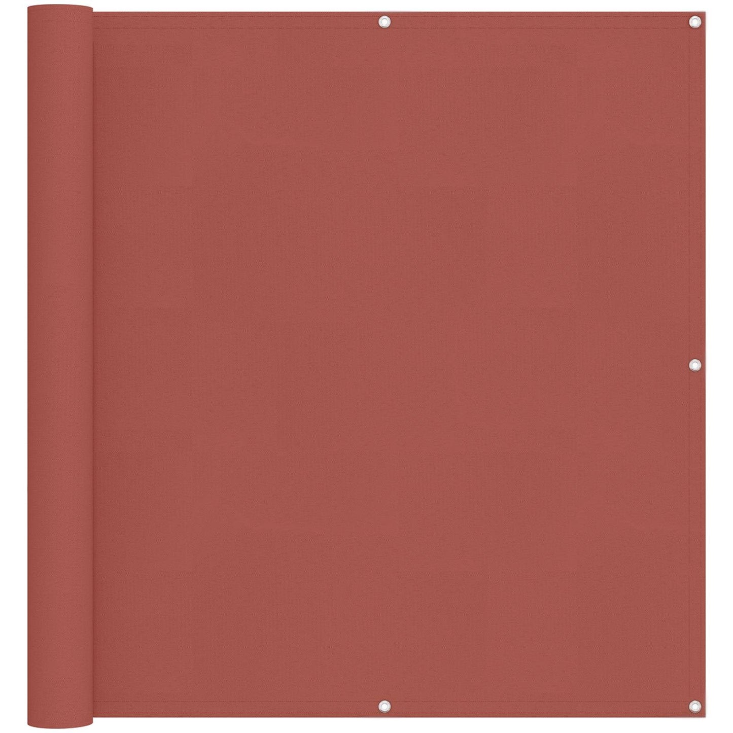 Balcony Screen Terracotta 110 x 800 cm Oxford Fabric