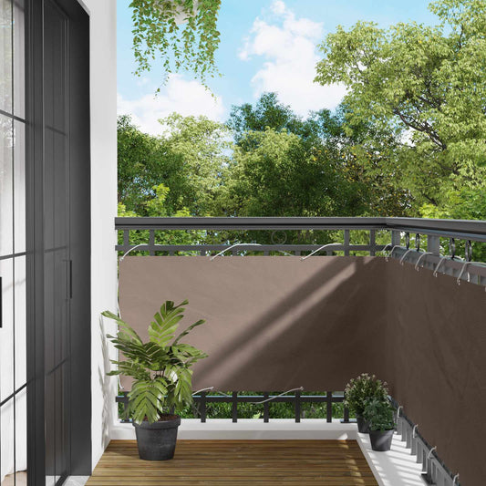 Balcony Screen 75 x 200 cm PU coated oxford alu Rectangular