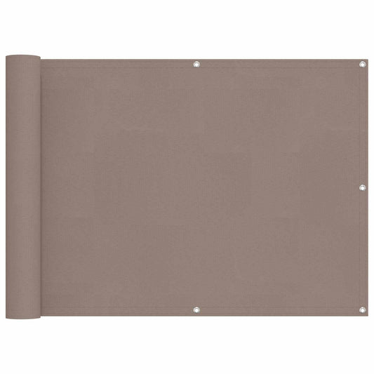 Balcony Screen 75 x 200 cm PU coated oxford alu Rectangular