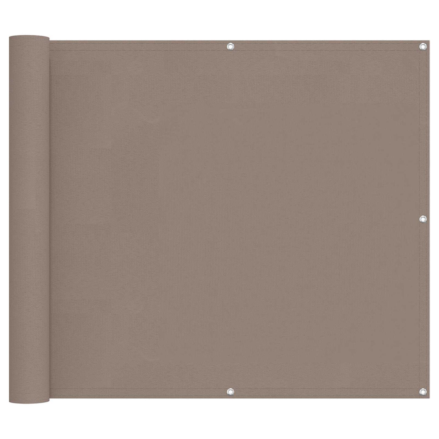 Balcony Screen Taupe 100 x 500 cm Oxford Fabric