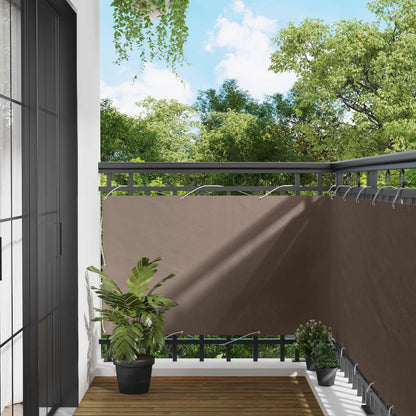 Balcony Screen Taupe 100 x 600 cm Oxford Fabric