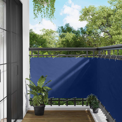 Balcony Screen Blue 100 x 500 cm Oxford Fabric
