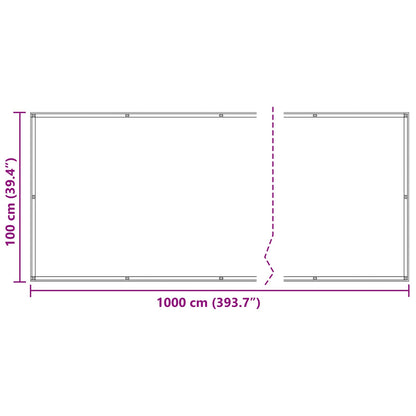 Balcony Screen Blue 100 x 1000 cm Oxford Fabric