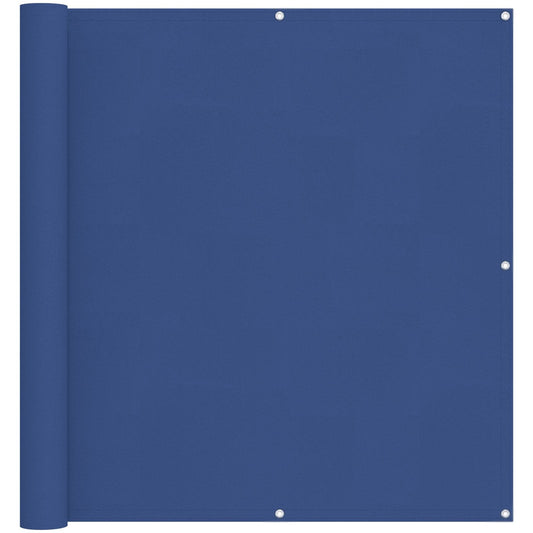 Balcony Screen 110 x 400 cm Oxford Fabric Rectangular Blue