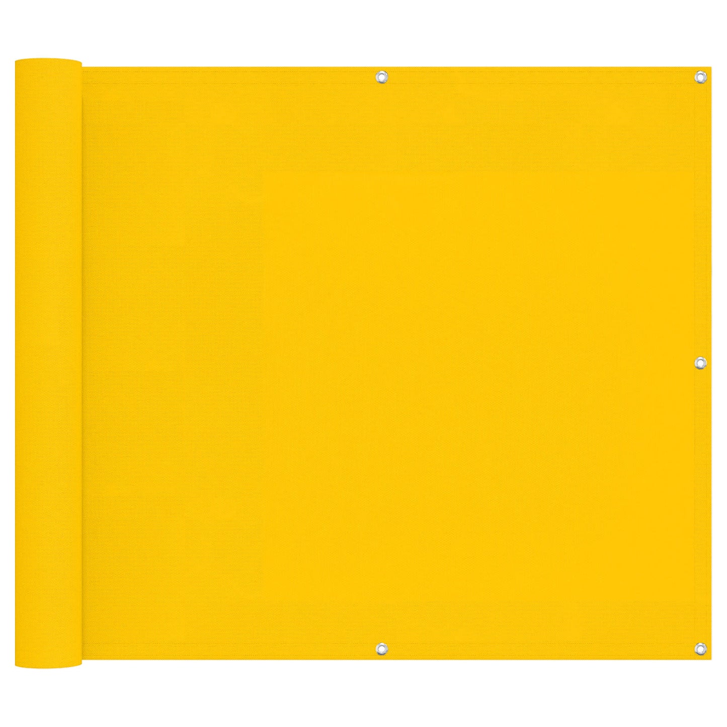 Balcony Screen Yellow 90 x 200 cm PU coated oxford alu