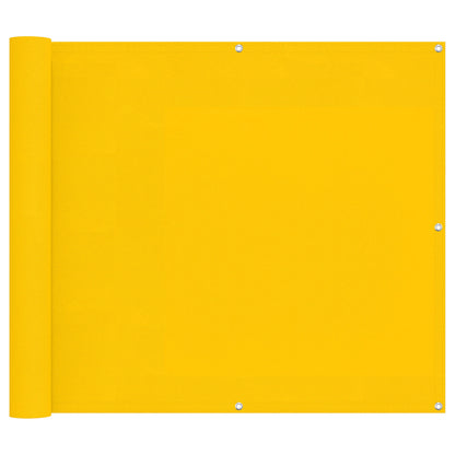 Balcony Screen Yellow 100 x 600 cm Oxford Fabric