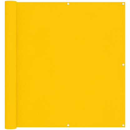 Balcony Screen Yellow 110 x 300 cm Oxford Fabric