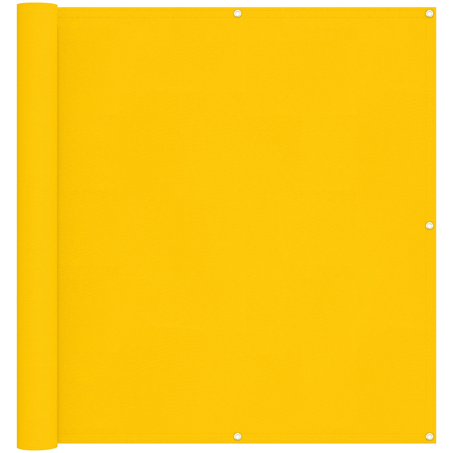 Balcony Screen Yellow 110 x 500 cm Oxford Fabric
