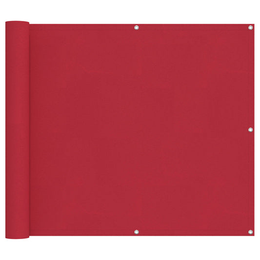 Balcony Screen 100 x 200 cm Oxford Fabric Rectangular Red