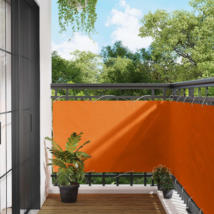Balcony Screen Orange 100 x 500 cm Oxford Fabric