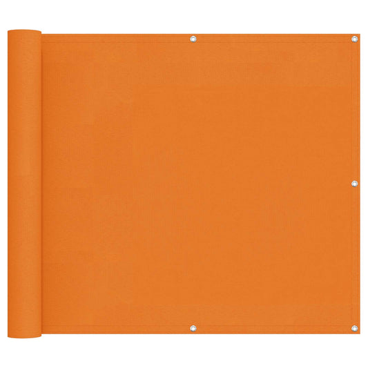 Balcony Screen 100 x 800 cm Oxford Fabric Rectangular Orange