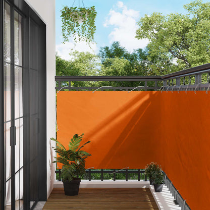 Balcony Screen Orange 110 x 300 cm Oxford Fabric