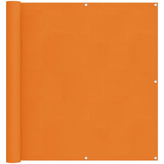 Balcony Screen 110 x 600 cm Oxford Fabric Rectangular Orange