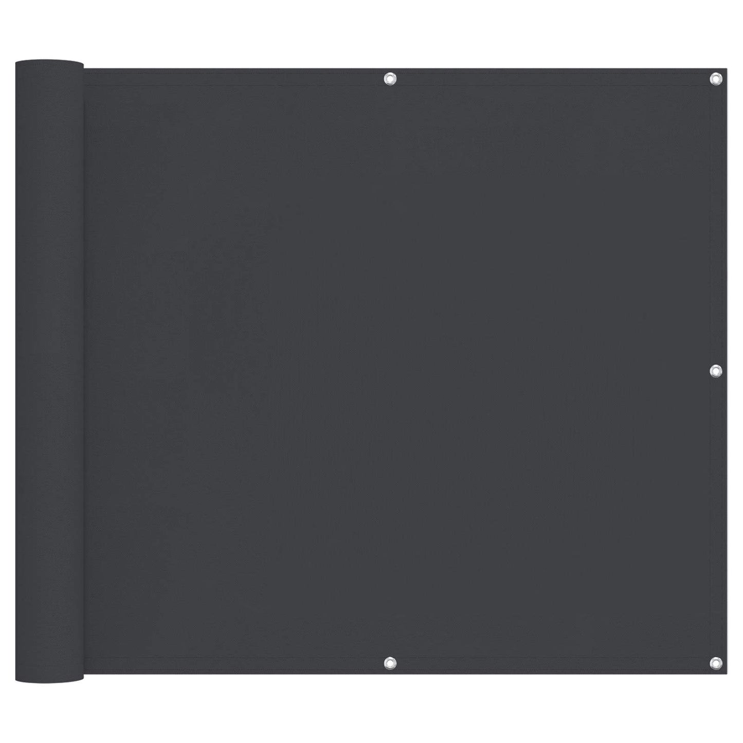 Balcony Screen Black 90 x 200 cm PU coated oxford alu