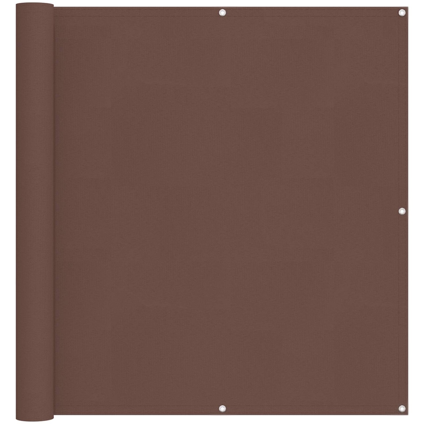 Balcony Screen Brown 110 x 300 cm Oxford Fabric