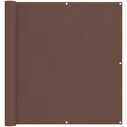 Balcony Screen Brown 110 x 700 cm Oxford Fabric