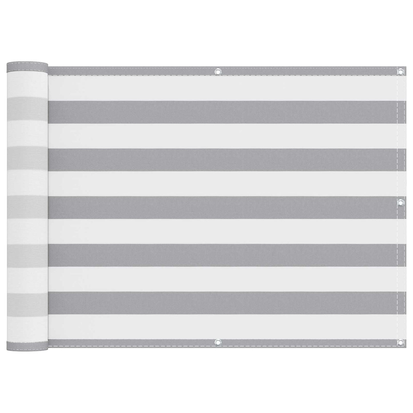 Balcony Screen Light Grey and White 75 x 400 cm
