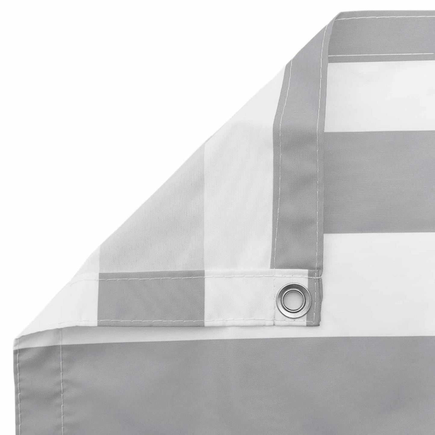 Balcony Screen Light Grey and White 90 x 500 cm